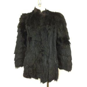 Vintage 1980s Opossum Fur Women’s Jacket Coat